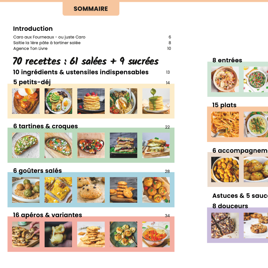 Livre de 70 recettes saines, faciles et gourmandes