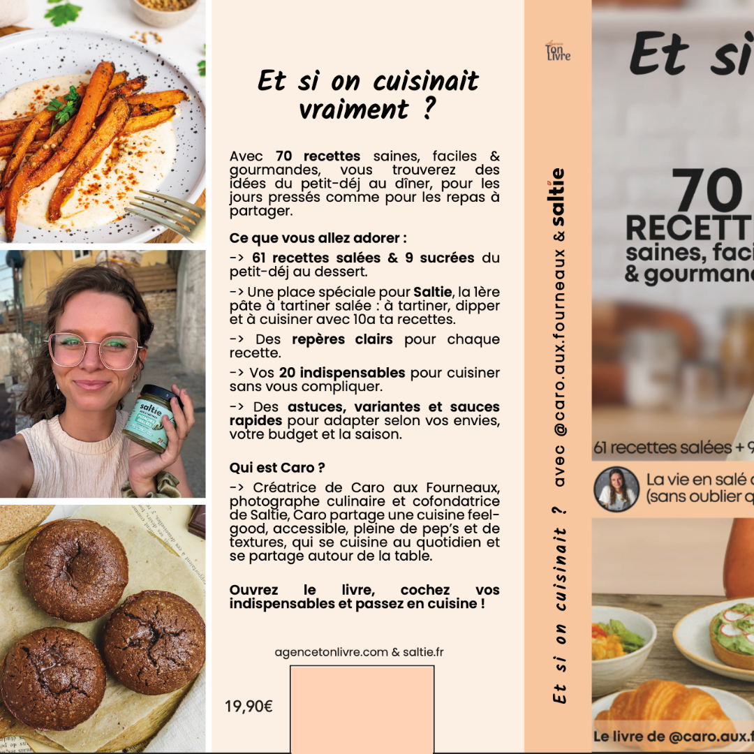 Livre de 70 recettes saines, faciles et gourmandes