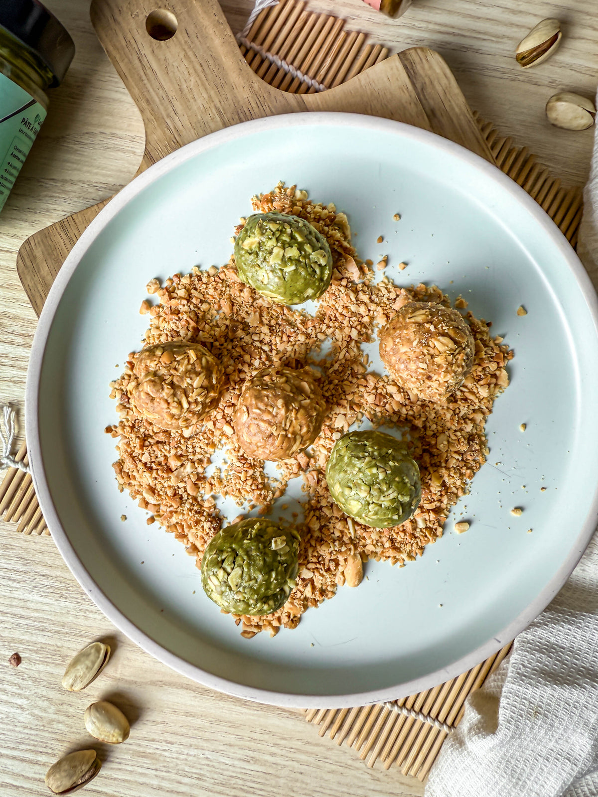 Energy balls salées à la pâte à tartiner cacahuètes 3 épices