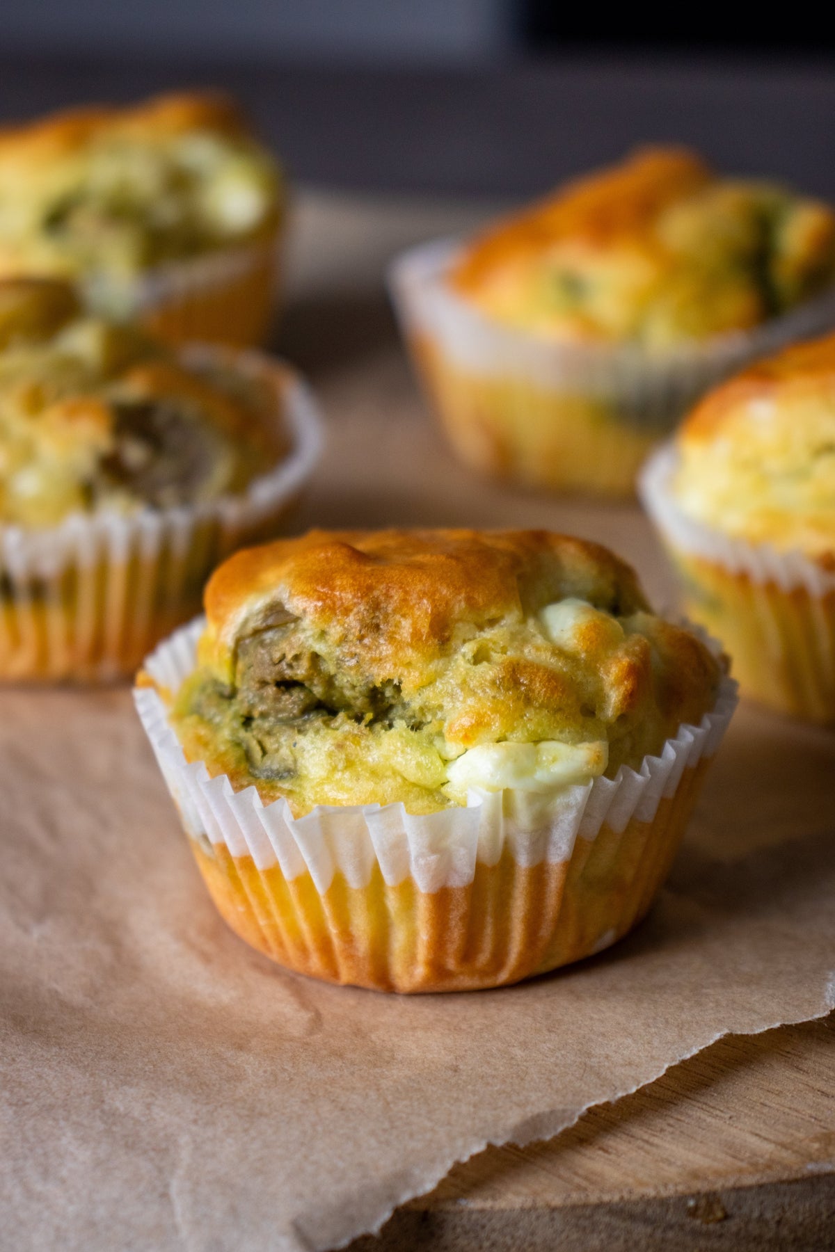 Muffins salés olives & fêta