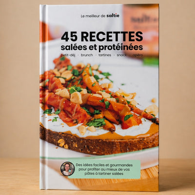 Livre de 45 recettes salées et protéinées Saltie
