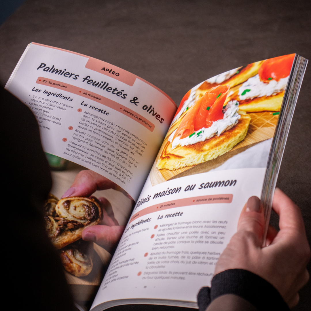Livre de 70 recettes saines, faciles et gourmandes