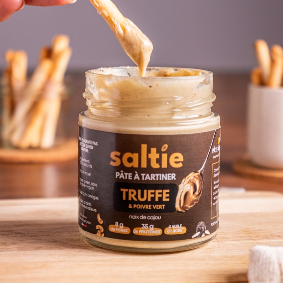 Saltie pâte à tartiner truffe poivre vert